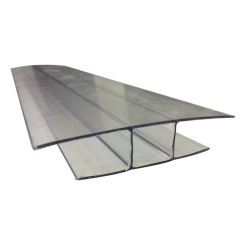 Profilé de jonction en H en polycarbonate 16MM 3M - ONDULINE ONDUCLAIR 3977
