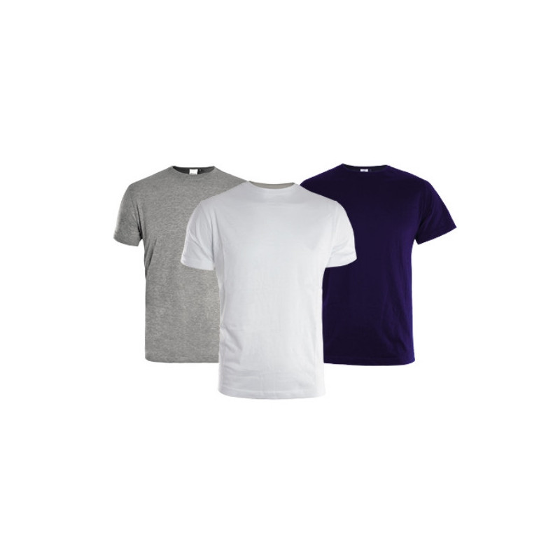 LOT DE 3 T-SHIRT BLEU-BLANC-GRIS XL