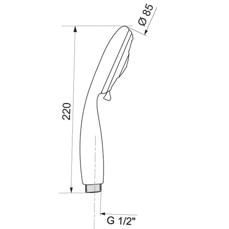 DOUCHETTE TRESIO CHROMEE 3 JETS ET STOP
