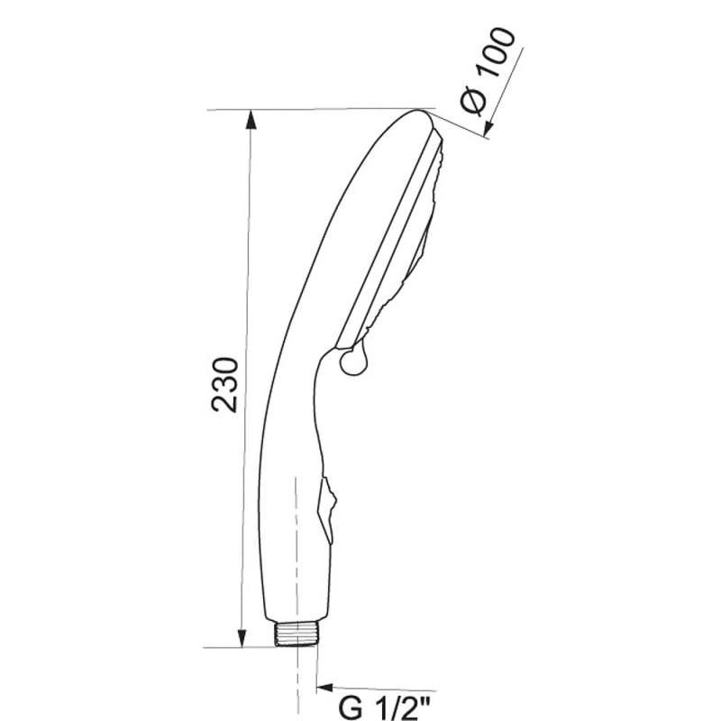 DOUCHETTE NOVEO CHROMEE 5 JETS ET STOP