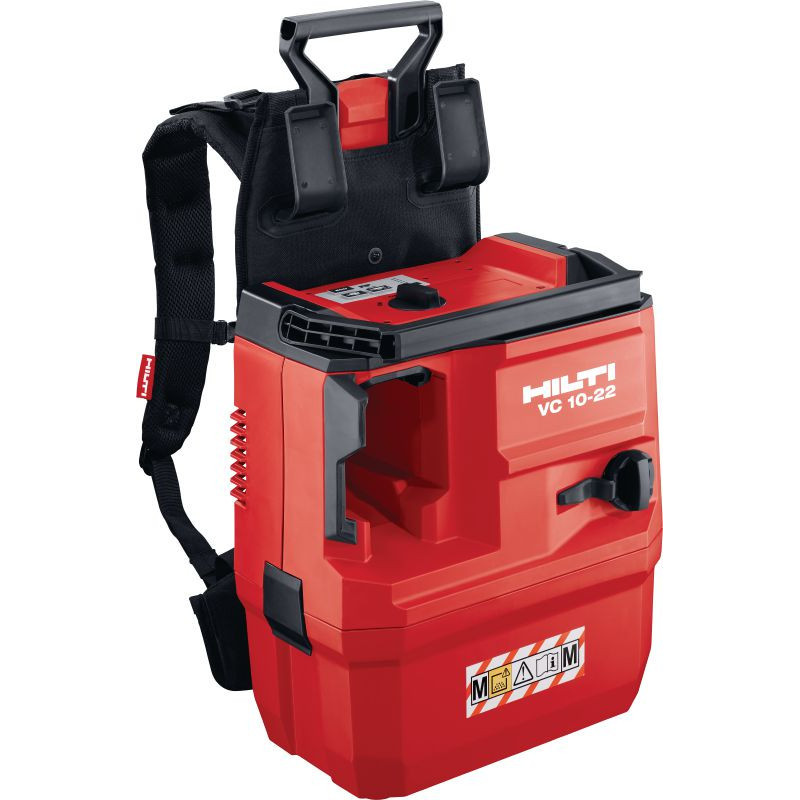Aspirateur sans fil VC 10M-22 + sac à dos (nu) - Extracteur de poussière -HILTI 2254437+2305016