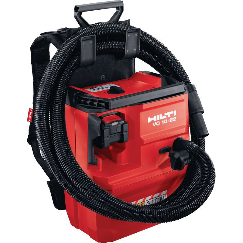 Aspirateur sans fil VC 10M-22 + sac à dos (nu) - Extracteur de poussière -HILTI 2254437+2305016