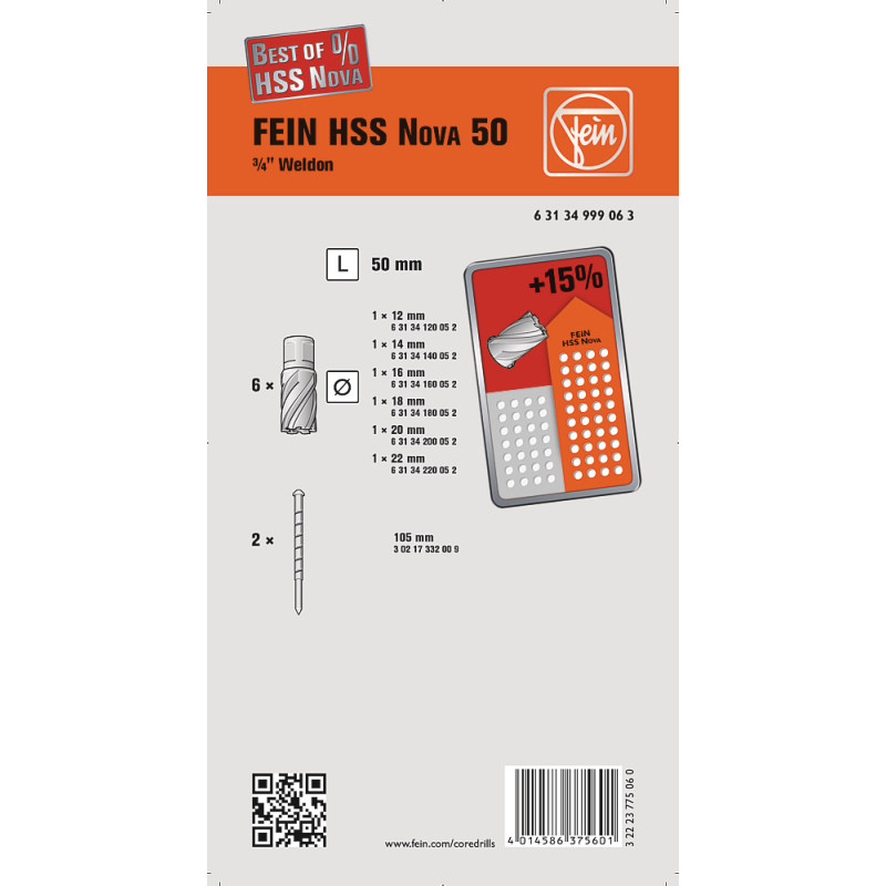 COFFRET FRAISE METAL WELDON 50