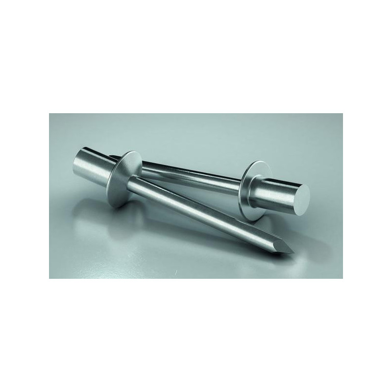 Rivets aveugles CAP alu-acier tête plate 4 x 12.5 (boîte de 500) - 1433434
