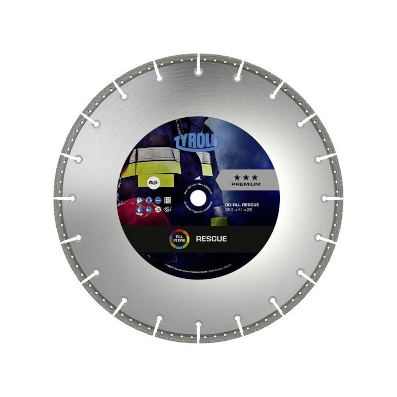 Disque à tronçonner diamanté CUT-ALL - 350 x 4.1 x 25.4 mm - Universel - TYROLIT 34589659