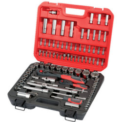 Composition de douilles et accessoires 1-4" et 1-2" - 94 pièces - BRUMATH 16161530094 BR-0203