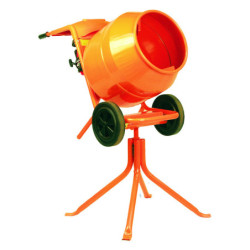 Bétonnière mobile électrique 230V + trépied MINIMIX 150 - Cuve 130 L - BM18BE