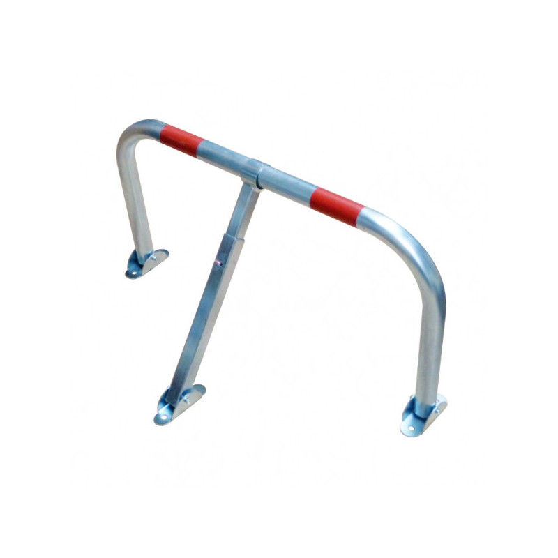 BARRIERE PARKING ACIER GALVA AVEC CADENAS