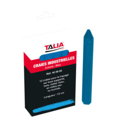 CRAIE BLEUE HEXAGONALE L.120MM BOITE DE 12