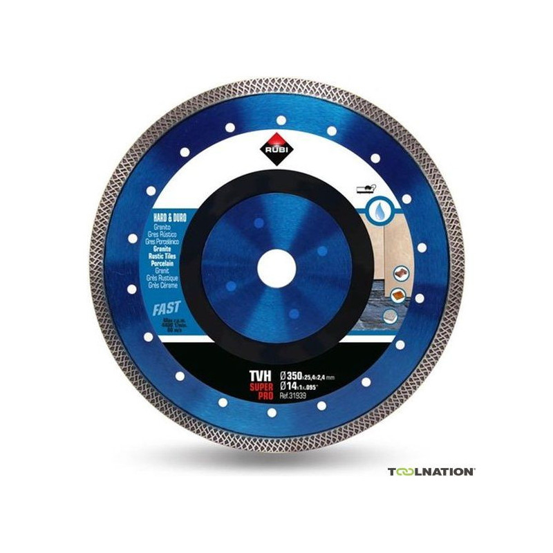 Disque diamanté TVH-350 SUPERPRO pour matériau dur - RUBI 31939