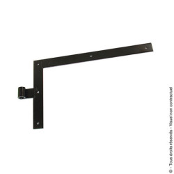 PENTURE EQUERRE NOIR 600 DROITE ET GAUCHE