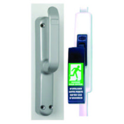 CREMONE POMPIER ROTATIVE AVEC TRINGLE ARGENT