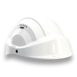 CASQUE CHANTIER ORIZON BLANC VISIERE BLANCHE