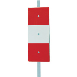 PIQUET DE CHANTIER K5B 2 FACES RETROREFLECHISSANTES CLASSE 1