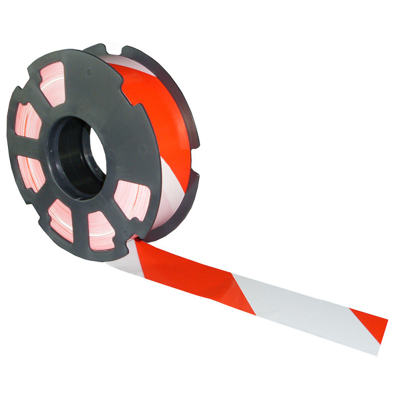 RUBAN RUBAPLAST ROUGE BLANC 500MX50MM SUR FLASQUE