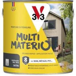 PEINTURE EXTERIEUR MULTI MATERIAUX Noir SATIN 2L