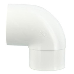 Coude intérieur tube mâle femelle 87°30 diamètre 80mm blanc - UCR8GT1B