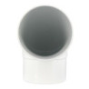 Coude intérieur tube mâle femelle 87°30 diamètre 80mm blanc - UCR8GT1B