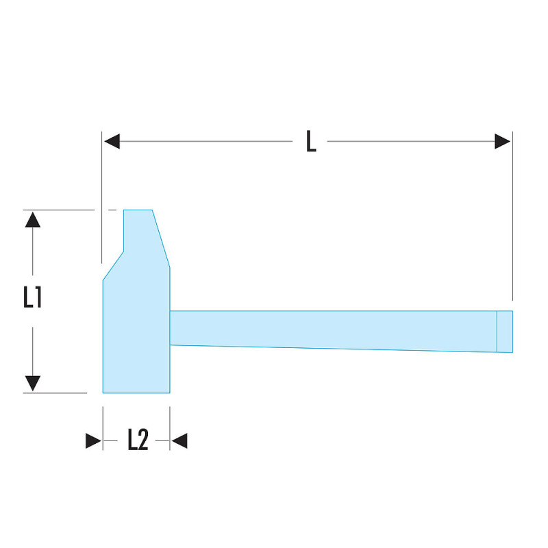 Marteau de mécanicien rivoir 36 mm - manche graphite - FACOM 200C.36