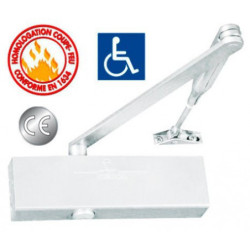 Ferme porte complet GR300 standard blanc seul 2-6 coupe feu - GROOM GR300217