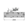 Ferme porte complet GR300 standard blanc seul 2-6 coupe feu - GROOM GR300217