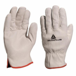 GANTS CUIR PLEINE FLEUR BOVIN GRIS  FBN49 T11