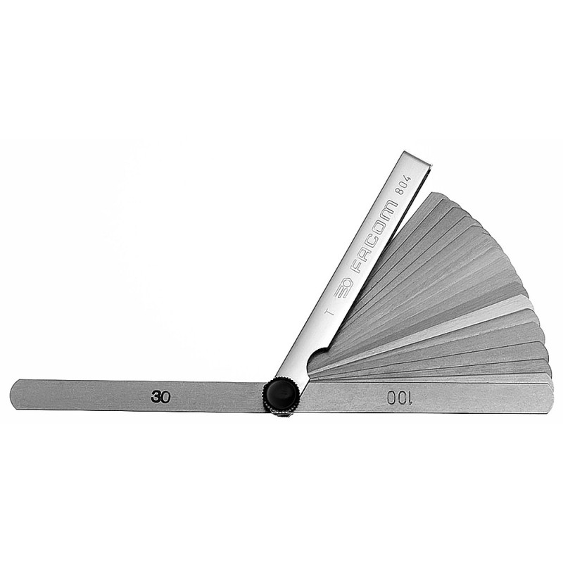 Jauge d'épaisseur métrique à bout rond