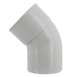 Coude mâle femelle 45° gris pour descente diamètre 100mm - UCT4GT