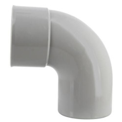 Coude mâle femelle 87°30 gris pour descente diamètre 80mm - UCR8GT