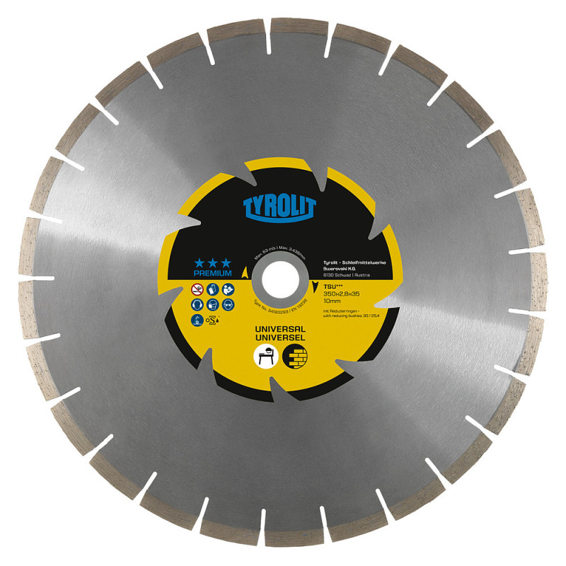 Disque diamantC2W  350x2.8x35  10  35-30 - 30-25.4  TSU•••