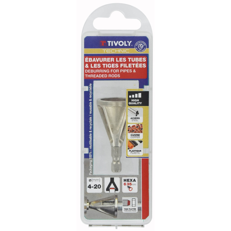 FRAISE EBAVURER TIGE-TUBE