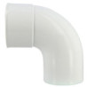 Coude mâle femelle 87°30 blanc pour descente diamètre 100mm - CT8GTB