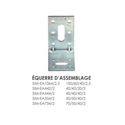 EQUERRE ASSEMBLAGE 40-40-40-2