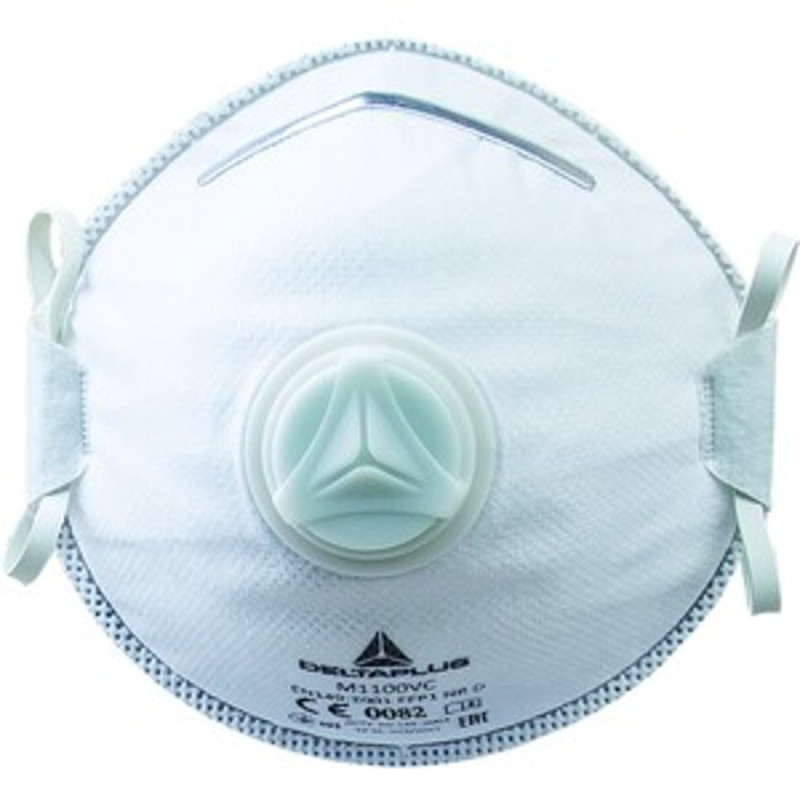 MASQUE RESPIRATOIRE COQUE FFP1 AVEC VALVE BOITE DE 10