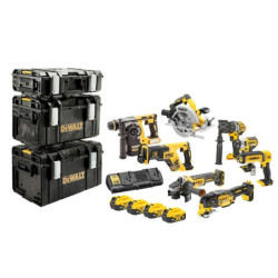 Kit Premium 8 outils sans fil XR 18V 5 Ah Li-ion brushless - DEWALT DCK853P4