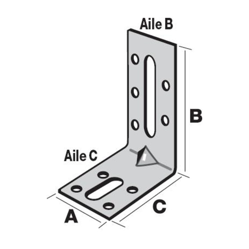 EQUERRE FIXATION RENFORCEE 70-55-30-2