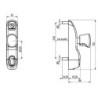 Module pour antipanique extérieur à bouton sans cylindre - ASSA ABLOY VACHETTE 14608000 PE13-23AV-X