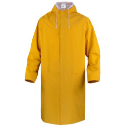 Manteau de pluie double enduction Taille L jaune