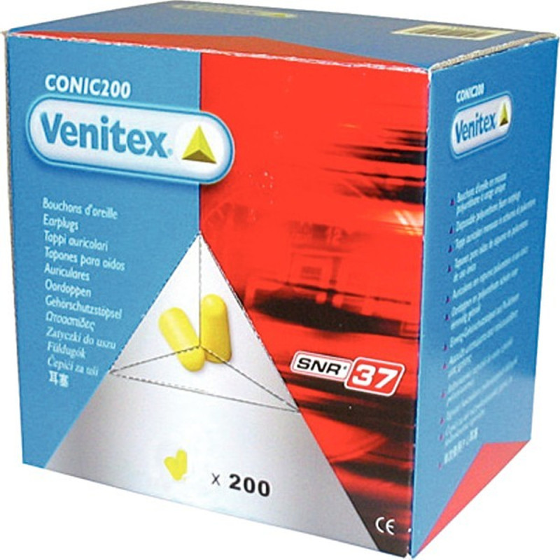 BOITE DISTRIBUTRICE DE 200 PAIRES DE BOUCHONS D'OREILLES EN PU - SNR37dB