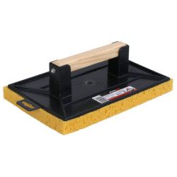 Taloche plastique avec éponge - poignée en bois - SUPERPRO - RUBI 20908