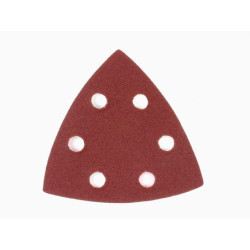 Abrasif velcro pour ponceuses delta velcro grain 80 - 6 perforations 93 x 93 mm