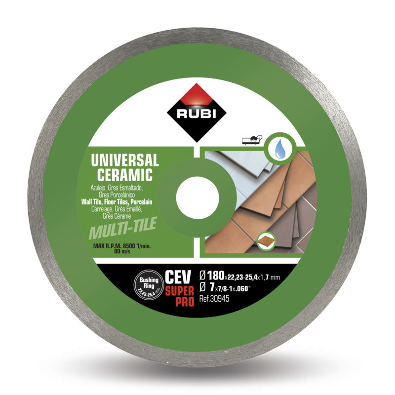 DISQUE CEV(COUPE A EAU POUR CERAMIQUE) 180 SUPERPRO