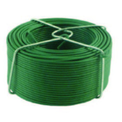 FIL FER A LIER ACIER PLASTIFIER VERT 0.9MM 50M