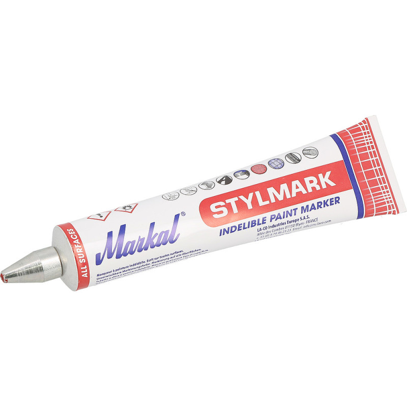 MARQUEUR PEINTURE ROUGE TUBE