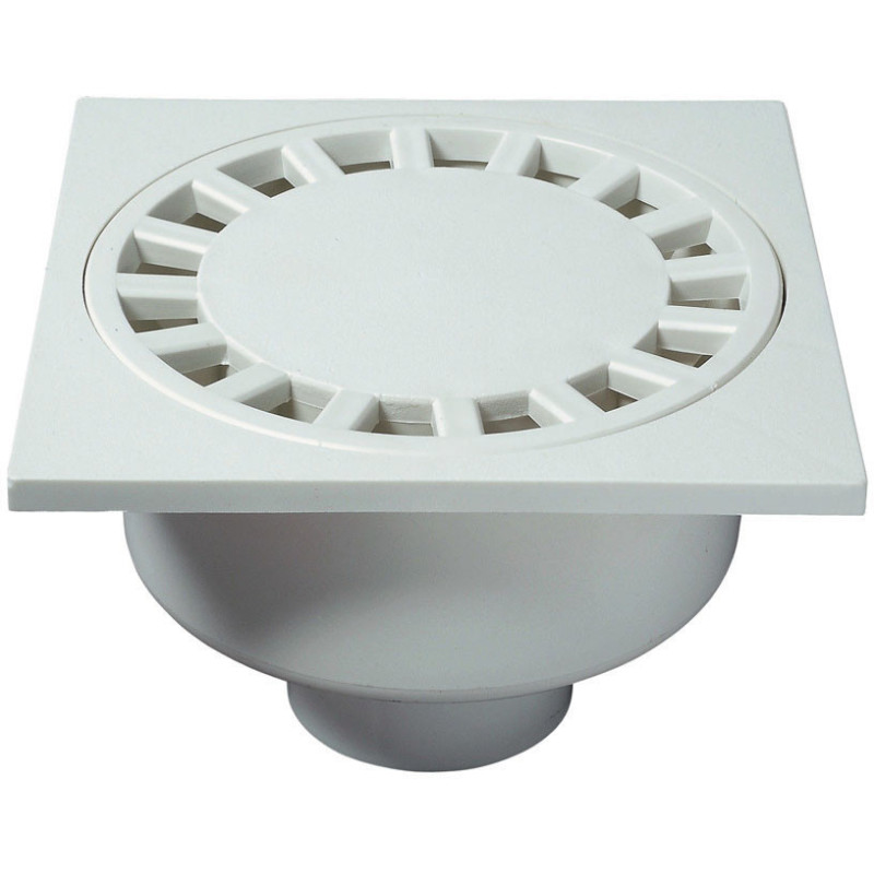 BONDE DE SOL 20X20 CM D80 A COLLER BLANCHE - SP6020