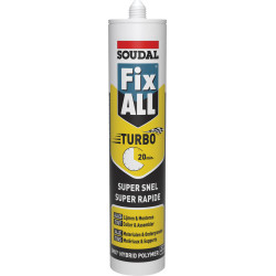 Mastic Colle Fix ALL Turbo Blanc Cartouche 290 ML