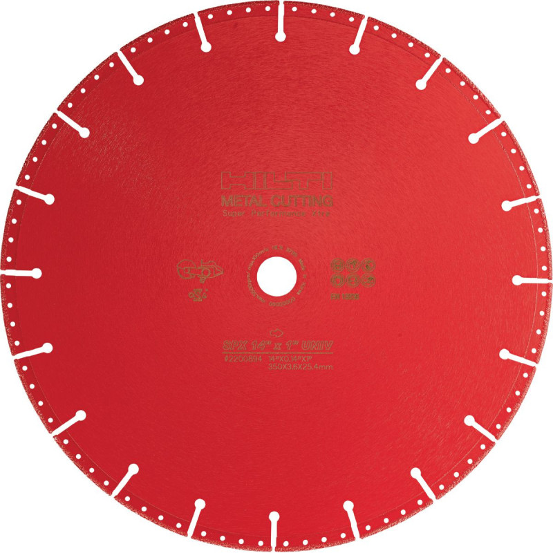 Disque diamant pour coupe de métal 125 SPX - Disque à tronçonner 125-22mm SPX metal - HILTI 2314165