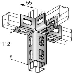 Connecteur d'angle MQV-4-3 D - Pièce connexion rails MQV-4-3 D - HILTI 369642