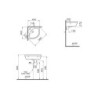Lave mains d'angle 40 cm - Integra - 7336L003-0999