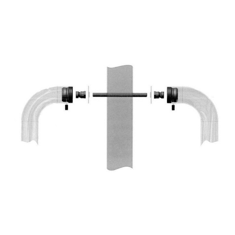Poignée TUBE-SACH FIXE double - ASSA ABLOY VACHETTE 070183